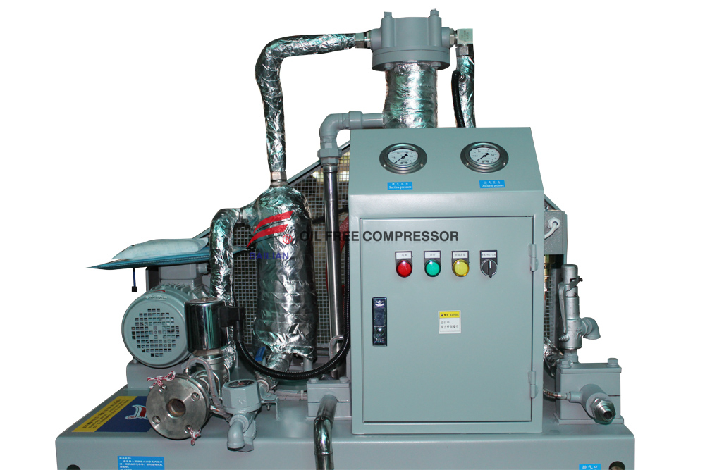 Kompresor Gas Uap Air Bebas Minyak Oilless untuk Produsen Perangkat Penutupan