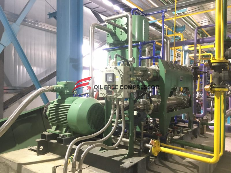 500NM3 5bar Kompresor Hidrogen Bebas Minyak Tekanan Rendah